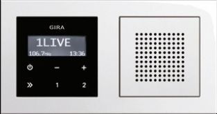 Gira RDS radio inbouw compleet E2 ZWG 049572